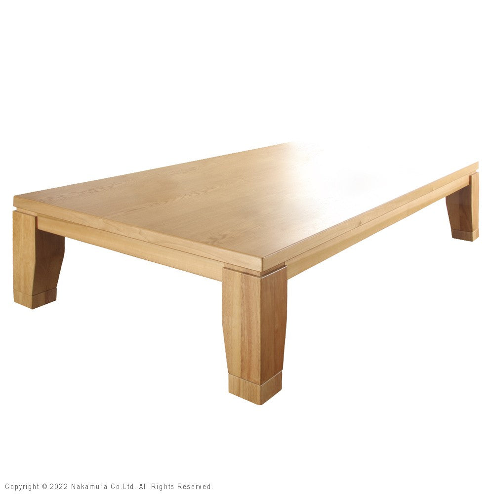 こたつ 長方形 大判サイズ モダンリビング継ぎ脚こたつ 180x80cm フラットヒーター テーブル 天然木 日本製 リモート 在宅
