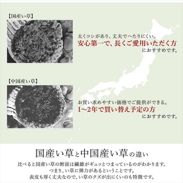 置き畳 ユニット畳 システム畳 国産 日本製 ナチュラルスタイル い草 消臭 抗菌防臭 市松 約82×82×2.3cm 4P 同色4枚組 送料無料