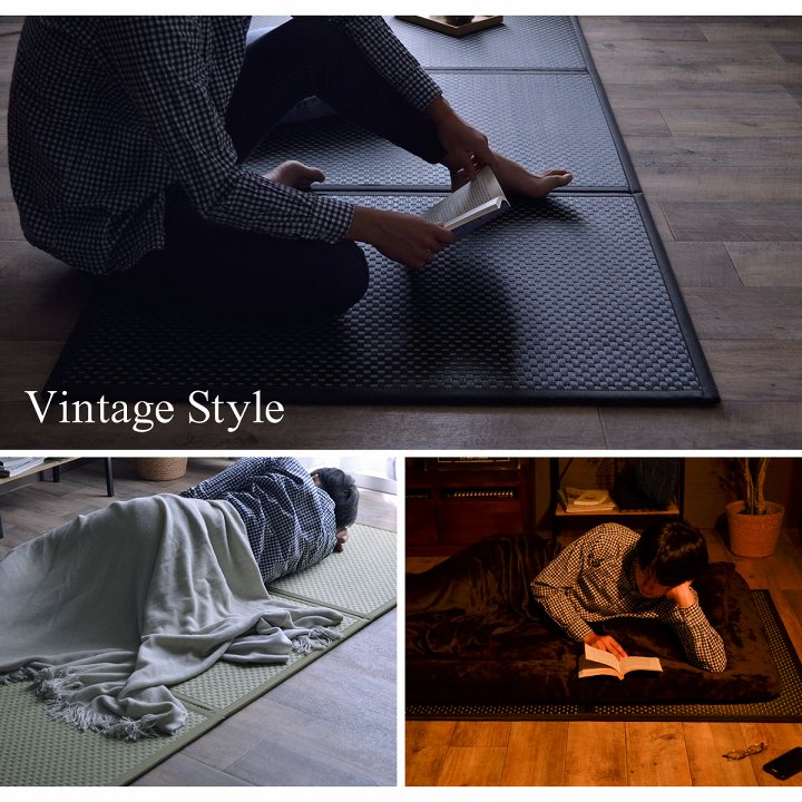 【新商品】マットレス 三つ折り 日本 国産 畳 カビ防止 置き畳 軽量 梅雨 湿気 対策 新生活 こたつ敷 フロアマット 約140×210cm 送料無料