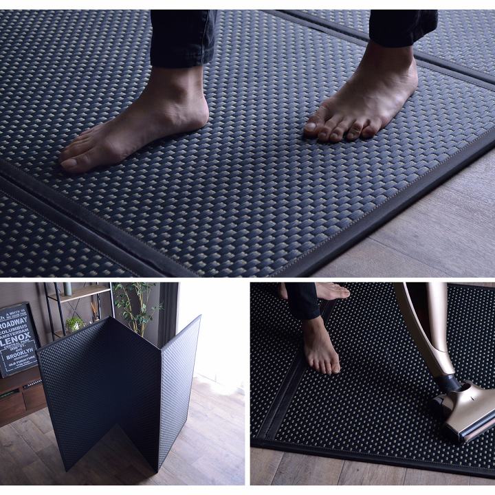 【新商品】マットレス 三つ折り 日本 国産 畳 カビ防止 置き畳 軽量 梅雨 湿気 対策 新生活 こたつ敷 フロアマット 約140×210cm 送料無料