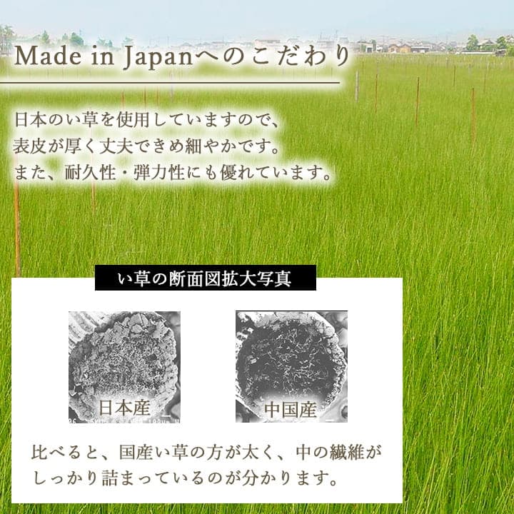 国産 い草 日本製 置き畳 ユニット畳 簡単 和室 ナチュラル 約82×82×1.5cm 6P 6枚組 送料無料
