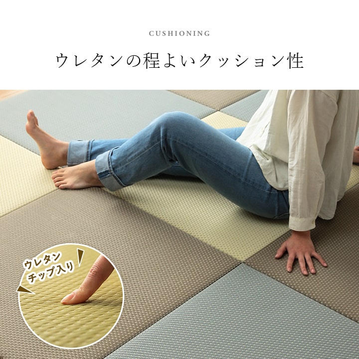 置き畳 ユニット畳 日本製 丈夫 除菌スプレー対応 PP ポリプロピレン 約70×70cm 単品 送料無料