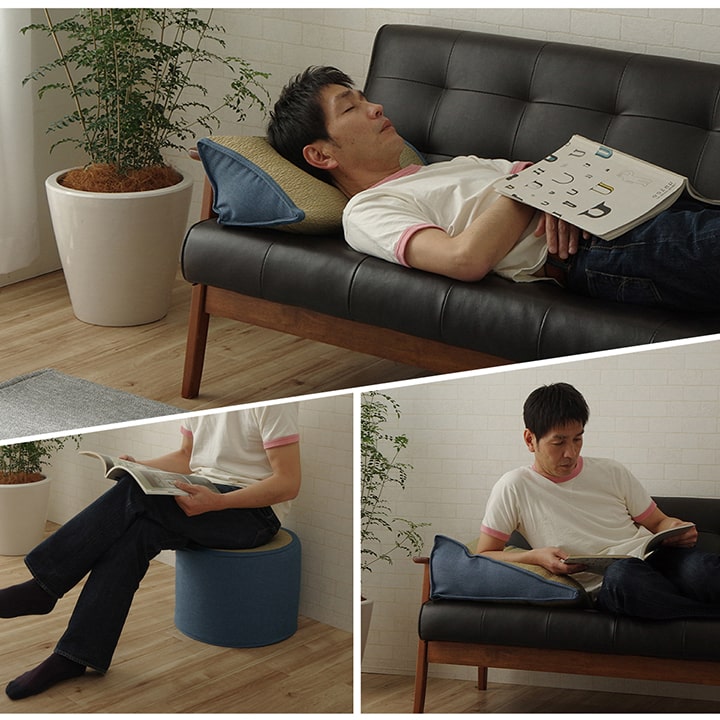 【新商品】い草 くつろぐ ソファにおすすめ クッション 枕 ソファクッション さらさら シンプル 消臭 約20×50×45cm 送料無料