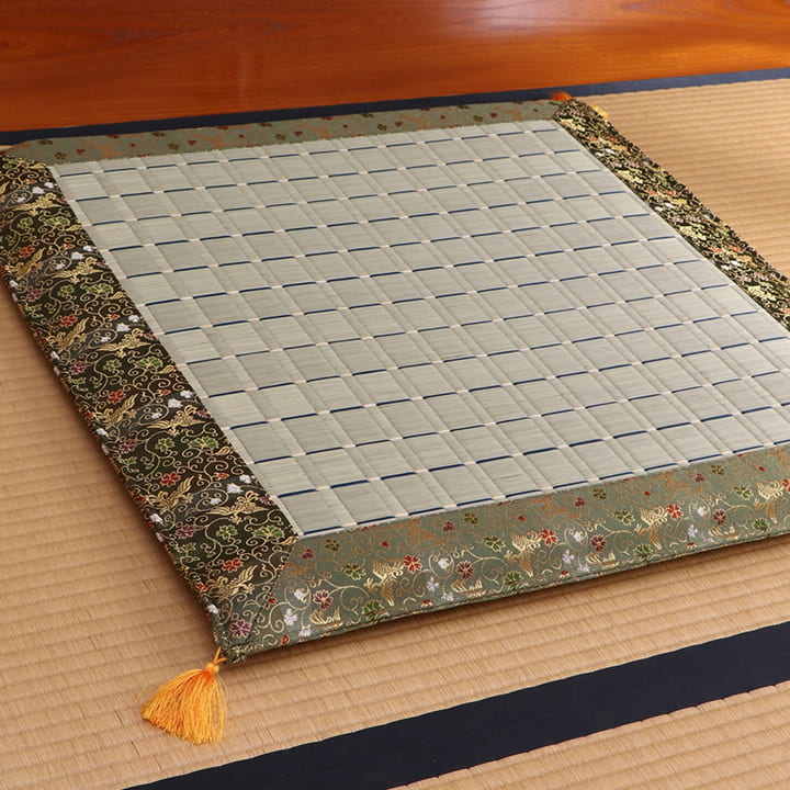日本製 い草 御前座布団 盆 法事 仏前 掛川織 シンプル 約70×70cm 送料無料