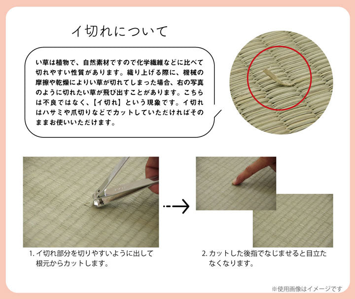 クッション くつろぎ ごろごろ い草 抗菌防臭 消臭 シンプル 小林製薬コバガード使用 約48×90cm 送料無料