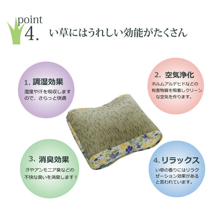 クッション い草 い草クッション 花柄 『フォンターナ フィット』 約40×30cm 送料無料