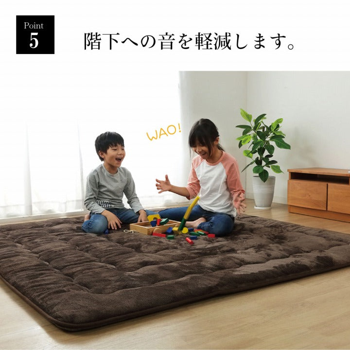 ラグ 撥水 厚手 こたつ敷き布団 長方形 あったか仕様6層タイプ 約90×190cm 送料無料