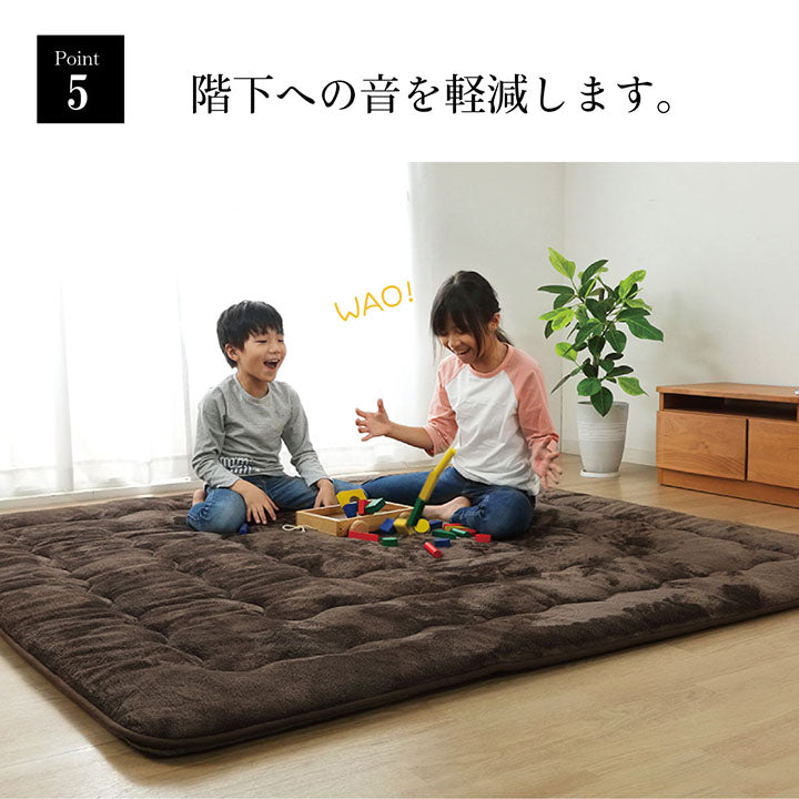 ラグ こたつ敷き布団 正方形 撥水 あったか仕様 6層タイプ 約190×190cm 送料無料