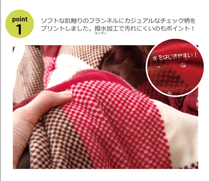 洗える 省スペースこたつ薄掛け布団単品 『ジャーナル省S』 約180×180cm 送料無料