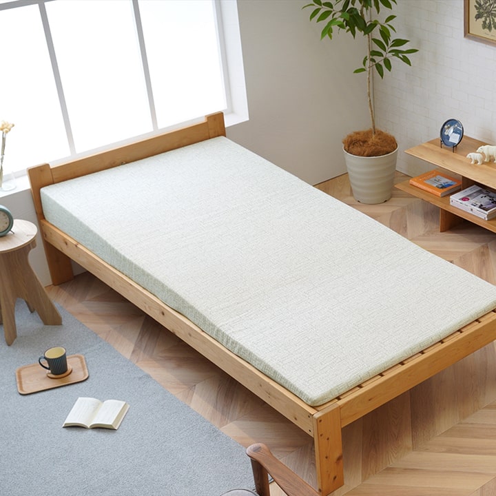 傾斜 斜め マットレス 寝具 収納 便利 起き上がる 楽 高反発 起きやすい シングル 97×195cm 送料無料