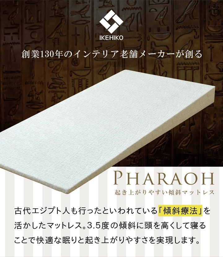 傾斜 斜め マットレス 寝具 収納 便利 起き上がる 楽 高反発 起きやすい シングル 97×195cm 送料無料