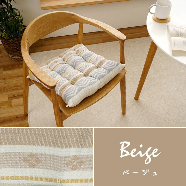 クッション シート 幾何学模様 洗える 約40×40cm 送料無料