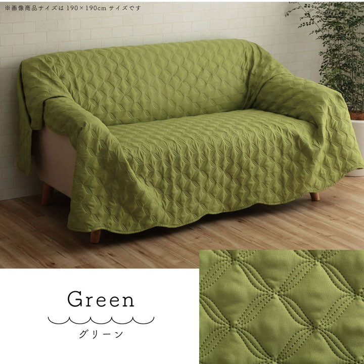 【新商品】マルチカバー 洗える おしゃれ 正方形 約190×190cm 超音波キルト スカラップ ベッドスプレッド こたつカバー ソファカバー ホットカーペットカバー 送料無料
