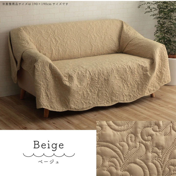 【新商品】マルチカバー 洗える おしゃれ 長方形 約190×240cm 超音波キルト スカラップ ベッドスプレッド こたつカバー ソファカバー ホットカーペットカバー 送料無料