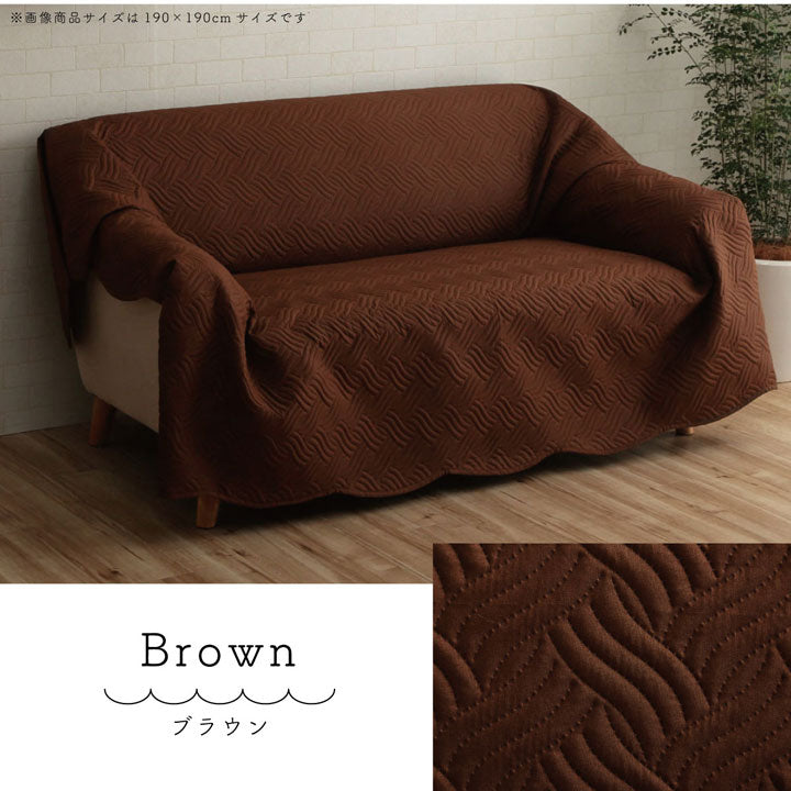 【新商品】マルチカバー 洗える おしゃれ 長方形 約190×240cm 超音波キルト スカラップ ベッドスプレッド こたつカバー ソファカバー ホットカーペットカバー 送料無料