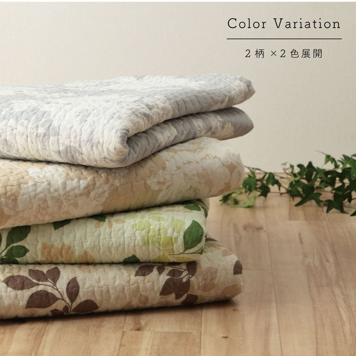 【新商品】マルチカバー おしゃれ 洗える 長方形 約190×240cm 綿 花 水洗いキルト リバーシブル ベッドスプレッド こたつカバー ソファカバー ホットカーペットカバー 送料無料