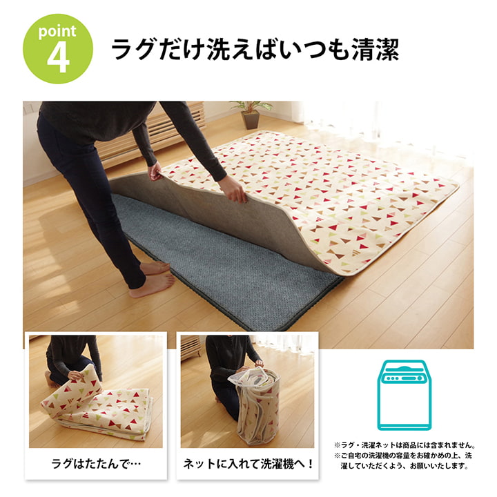 ラグ 下敷き 滑り止め 滑りにくい 防音 へたりにくい ボリューム ウレタン30mm クッション性 約180×180cm 床暖房 ホットカーペット対応 送料無料
