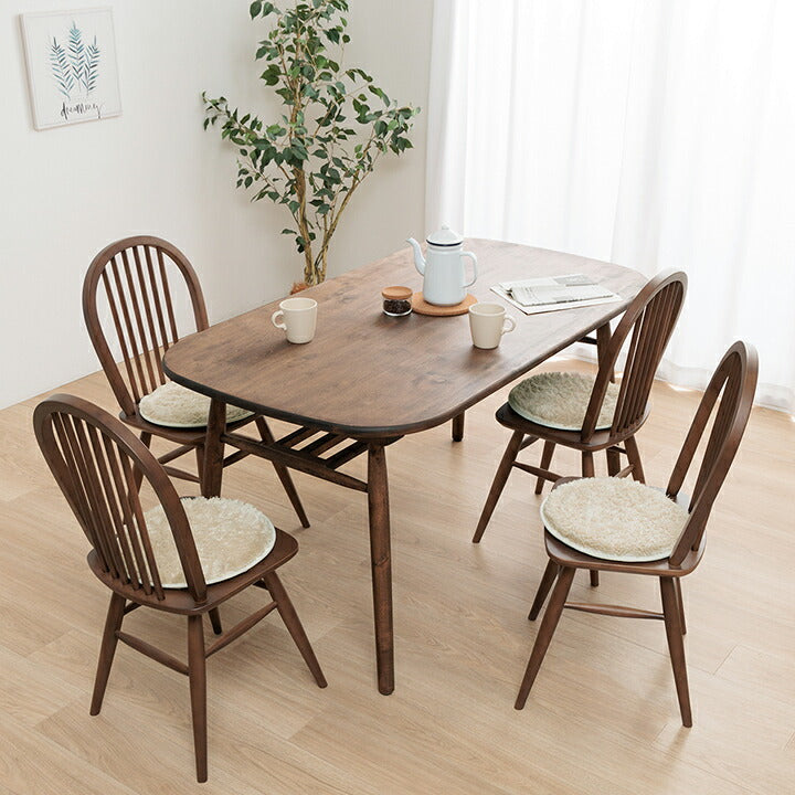 【新商品】クッション チェアパッド 円形 洗える やわらかい オールシーズン クッション性 滑り止め付き 椅子用 無地 約35cm丸 4枚組 送料無料