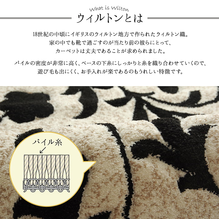玄関 マット トルコ ウィルトン 織り カービング 約60×90cm 抗菌防臭 消臭 へたりにくい エレガント 送料無料