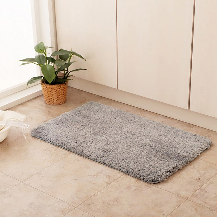 【新商品】玄関マット ふんわり ふかふか 肌ざわり 滑りにくい スタンドミラー前 シャギー シンプル ナチュラルカラー 45×75cm 送料無料