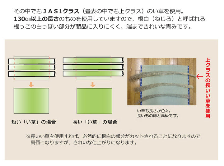 純国産 減農薬栽培 い草 上敷き カーペット 糸引織 『西陣』 団地間3畳(約170×255cm) 熊本県八代産イ草使用 送料無料