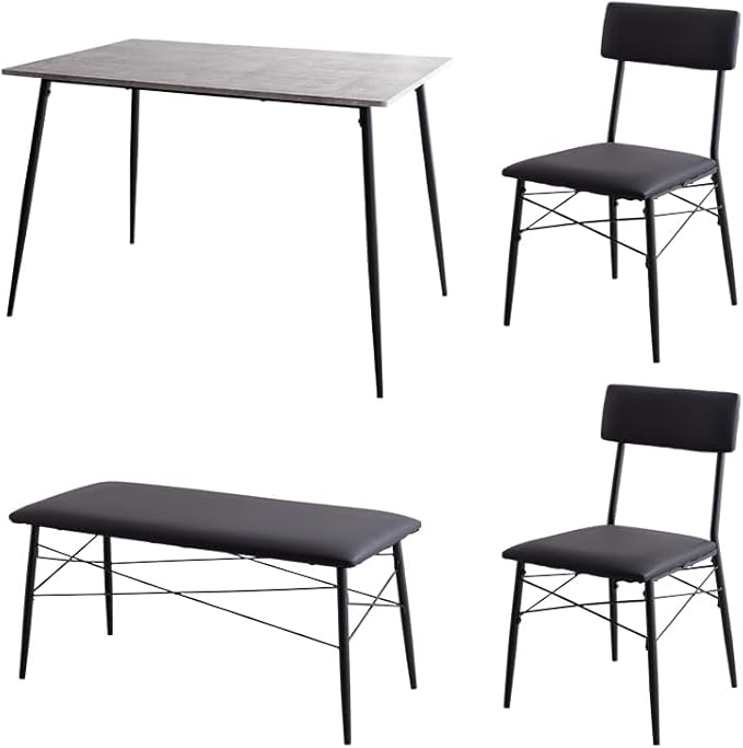 ダイニングテーブルセット 食卓 チェア 椅子 ベンチ 机 おしゃれ モダン ファミリー コンパクト 機能的 高品質 人気 スタイリッシュ 省スペース 家族 快適 北欧 リビング シンプル 送料無料