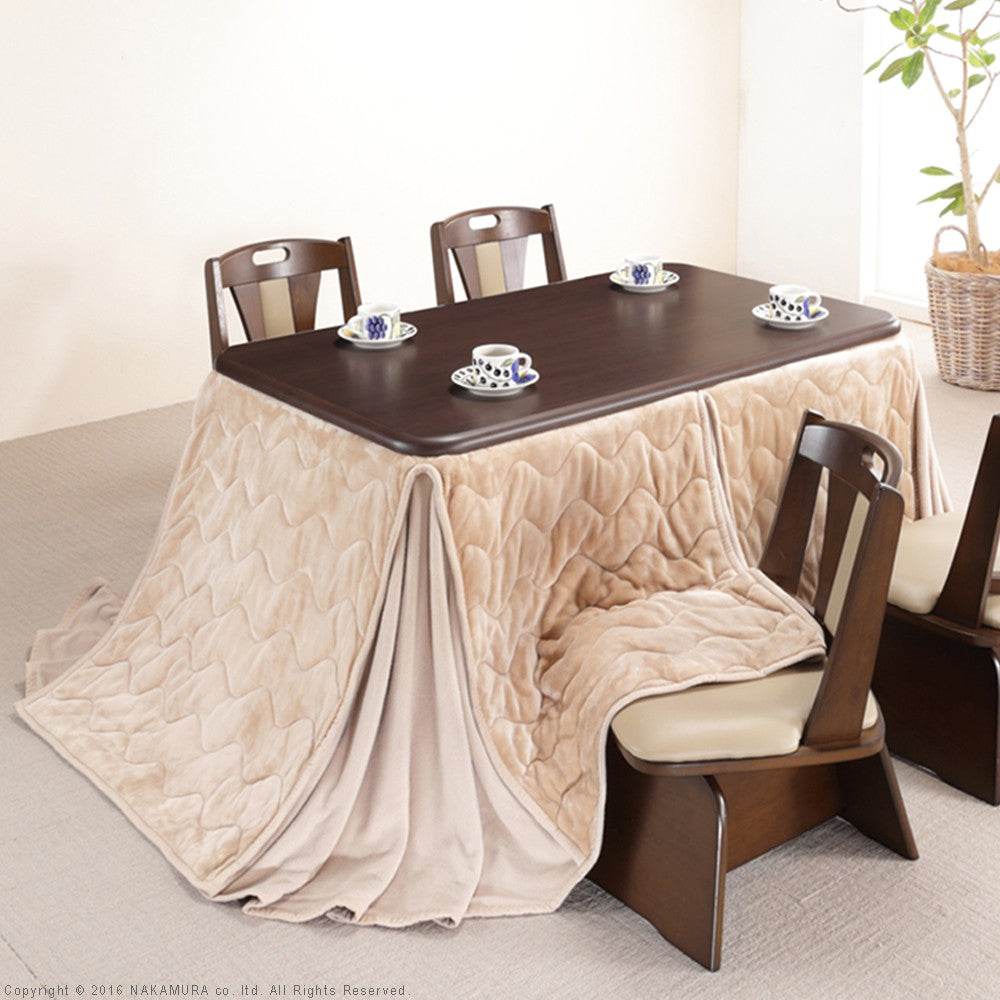こたつ布団 長方形 はっ水リバーシブルお手入れラクラクダイニングこたつ布団 135x80cmこたつ用(297x242) 省スペース