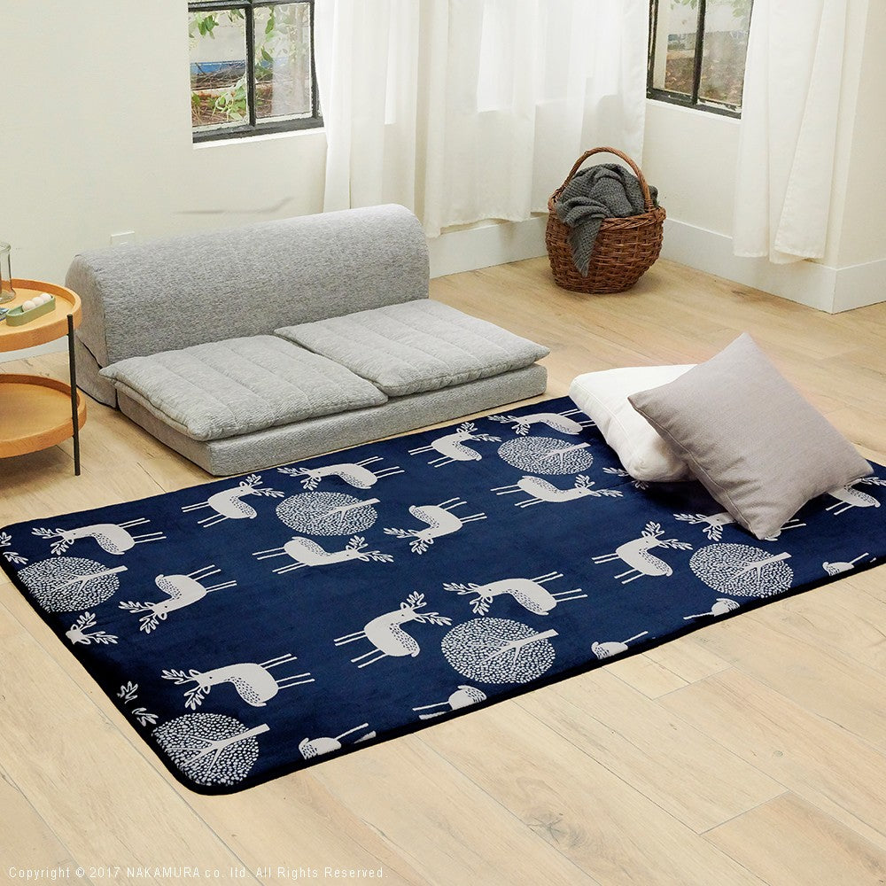 ホットカーペット カバー 1畳 190x100cm カバーのみ 北欧 床暖房対応 洗える 在宅ワーク