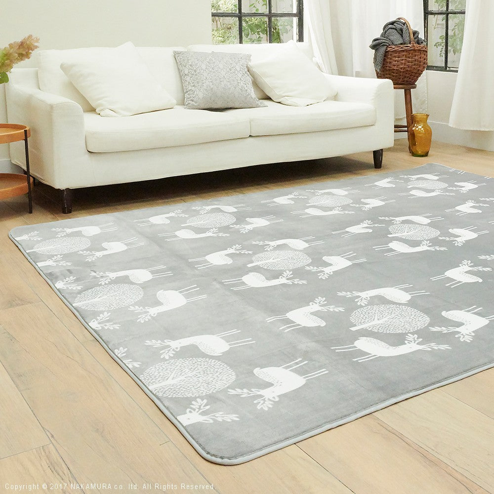 ホットカーペット カバー 3畳 240x200cm カバーのみ 北欧 床暖房対応 洗える 在宅ワーク