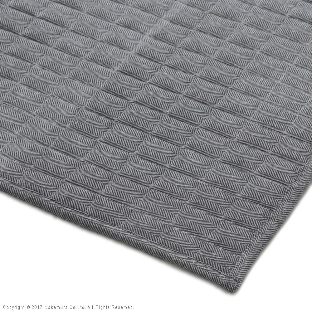 ヘリンボーンホットカーペットカバー 1.5畳 185x130cm カバーのみ 洗える 軽量 床暖房対応 在宅ワーク