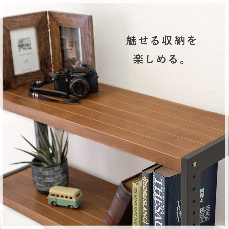 ラック 収納家具 本棚 細かい 天然木 天然 おしゃれ 北欧 シンプル モダン オープン コンパクト スリム 大容量