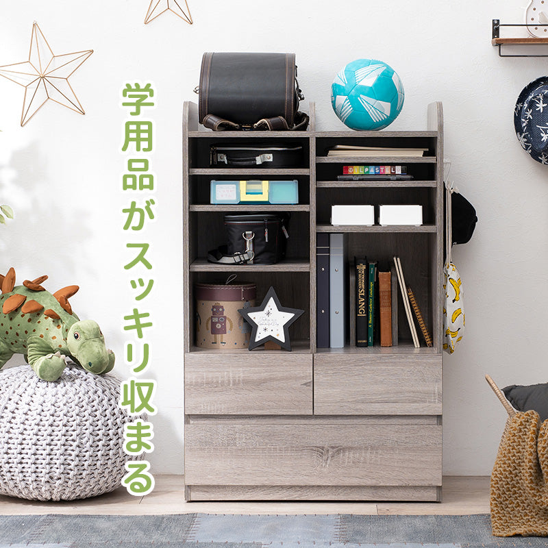 ランドセルラック 収納家具 ラック 本棚 収納 可動棚 可動 教科 プリント 文房具 文房 習慣づけ 片付け 習慣