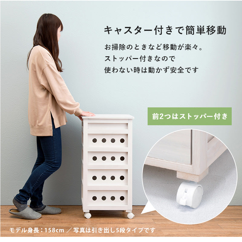 ストッカー キッチン収納 ワゴン 木製 野菜ストッカー タイル天板 熱い キャスター 通気 野菜 タイル 天板