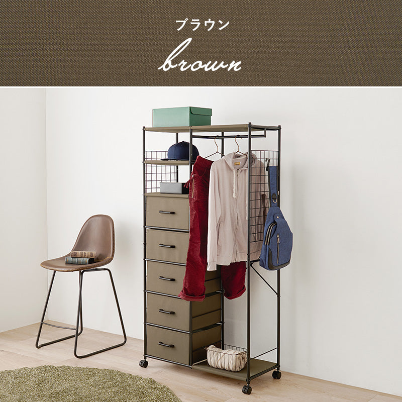 ハンガーラック 収納家具 収納 ハンガー収納 1カ所 ハンガー カ所 ワンピース ワン ピース コート キャスター