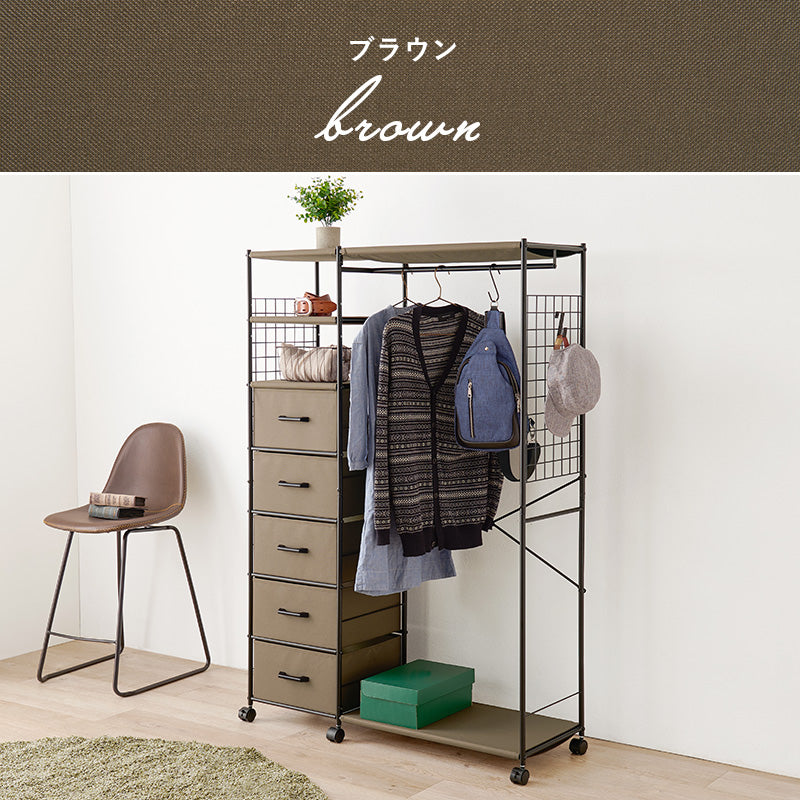 ハンガーラック 収納家具 収納 ハンガー収納 1カ所 ハンガー カ所 ワンピース ワン ピース コート キャスター