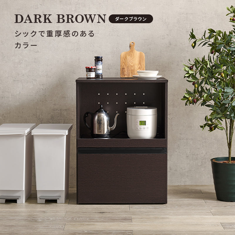 キッチンカウンター 収納庫タイプ キッチン収納 食器棚 レンジ台 ラック 狭い カウンターキャビネット 作業