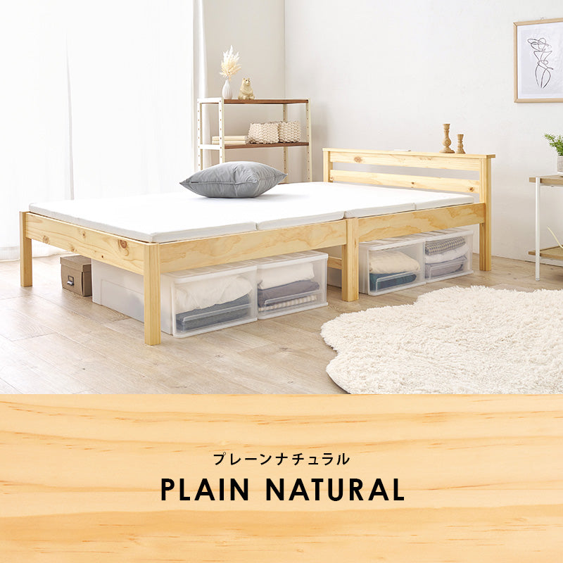 組立簡単 セミダブルベッド ベッド ネジなし ネジ 工具 組立 模様替え 模様 替え 引っ越し 便利 コンセント