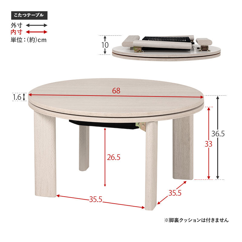 こたつ うす掛け布団 2点セット 楕円 丸型 コンパクト 狭い 円形コタツ 円形 コタツ 隙間 収納 軽い 布団セット