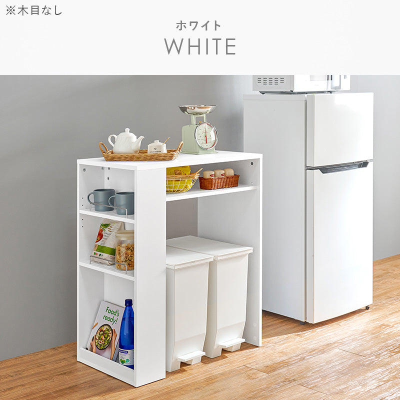 ゴミ箱上ラック ラック キッチン収納 食器棚 レンジ台 オープン 収納 ごみ箱 スペース 活用 オープン収納
