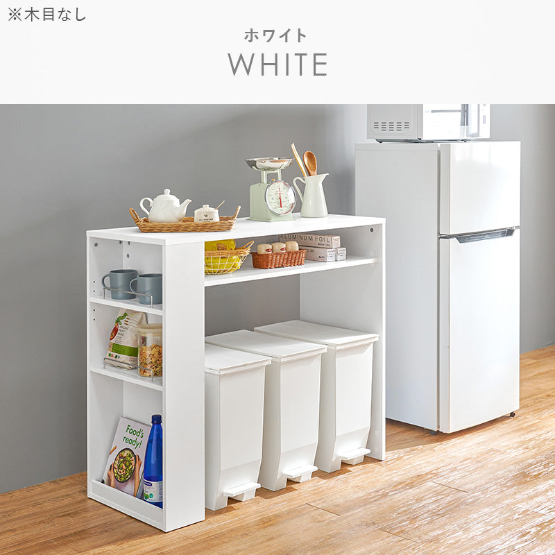 ゴミ箱上ラック ラック キッチン収納 食器棚 レンジ台 オープン 収納 ごみ箱 スペース 活用 オープン収納