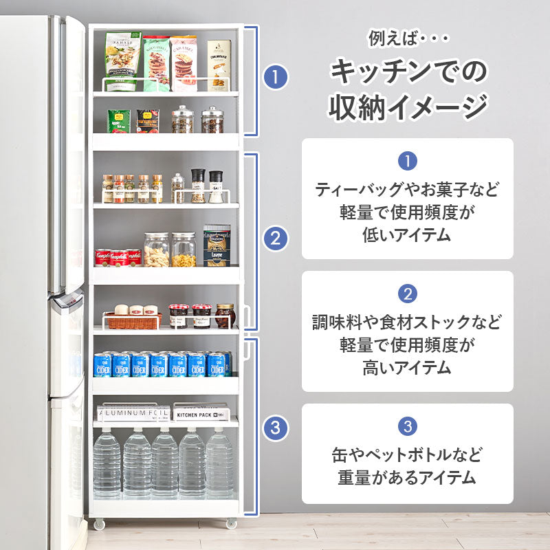 隙間収納ワゴン ワゴン キッチン収納 収納 ワゴンラック 隙間 ラック オープンタイプ オープン タイプ 必要