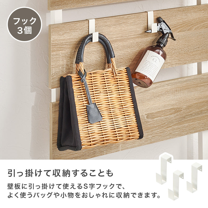 突っ張りミラー付きラック 収納家具 本棚 おしゃれ 突っ張り式ラック 場所 ミラーパーツ ドレッサー替わり