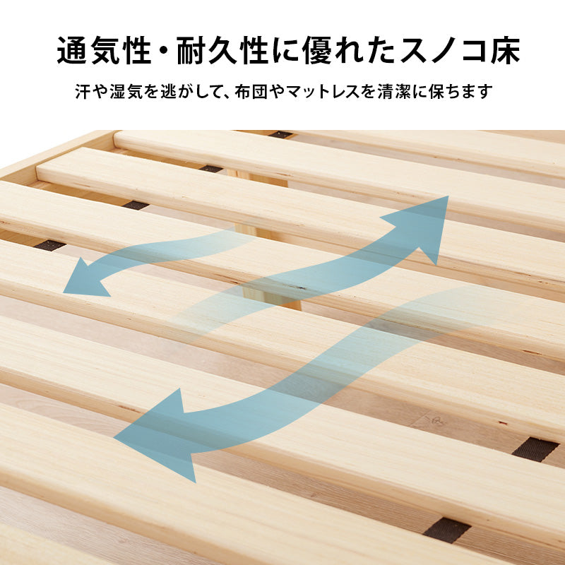 組立簡単 マットレス付セミダブルベッド ネジなし 工具 無い ボンネルコイルマットレスセット 寝心地