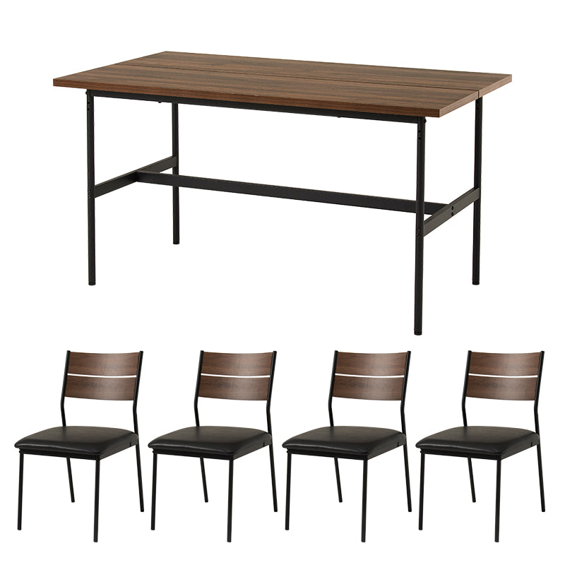 ダイニング5点セット ダイニング ダイニングセット テーブル天板 テーブル 天板 中央 スリット セット