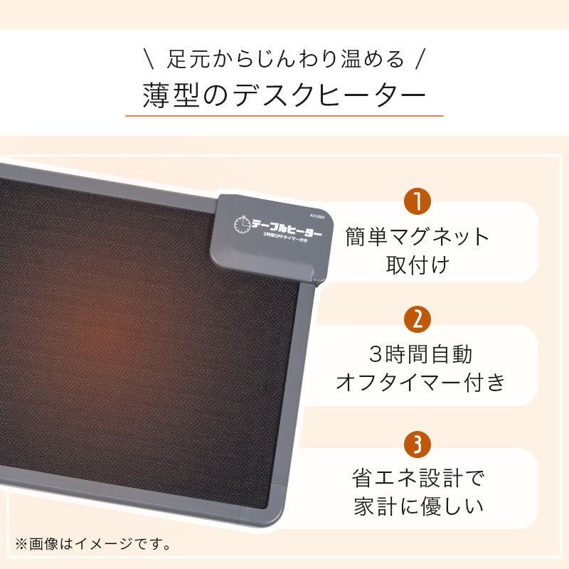 デスクヒーター 3点セット こたつ オフィスデスク 磁石 オフィス デスク 薄型 邪魔 ヒーター セット販売 職場