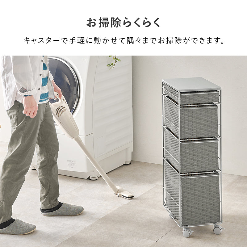 ランドリーチェスト チェスト ランドリー 収納家具 ランドリー スペースキッチン 隙間 樹脂素材 強い 樹脂
