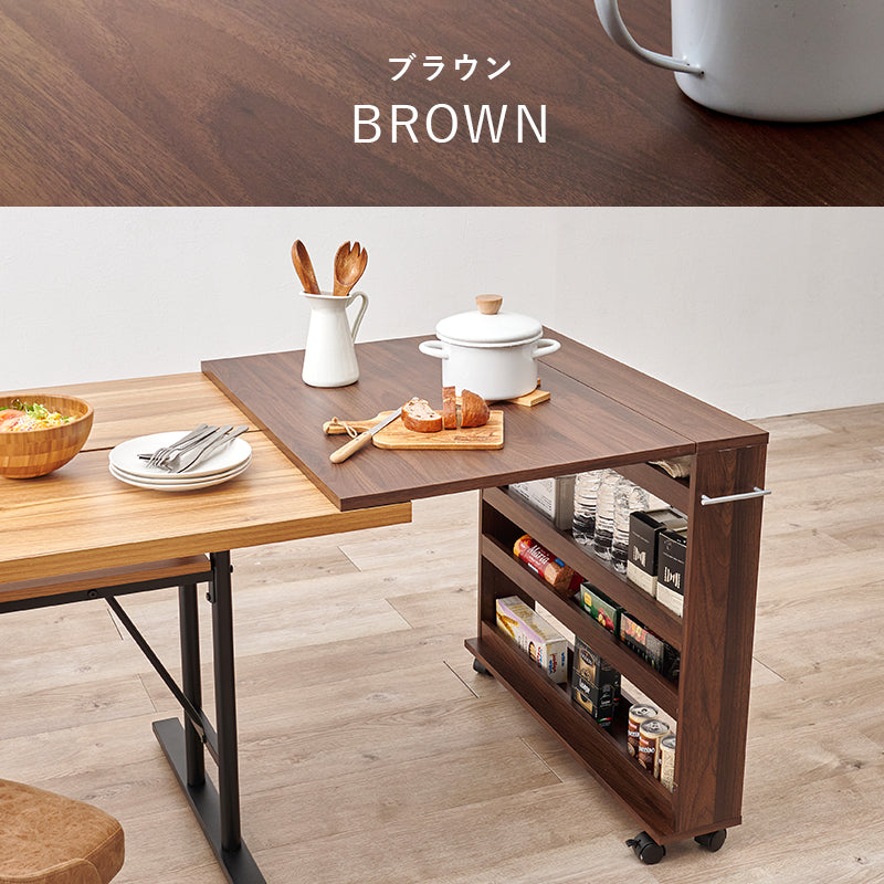 バタフライテーブル ラック キッチン収納 食器棚 レンジ台 補助テーブル 来客時 ダイニングテーブル