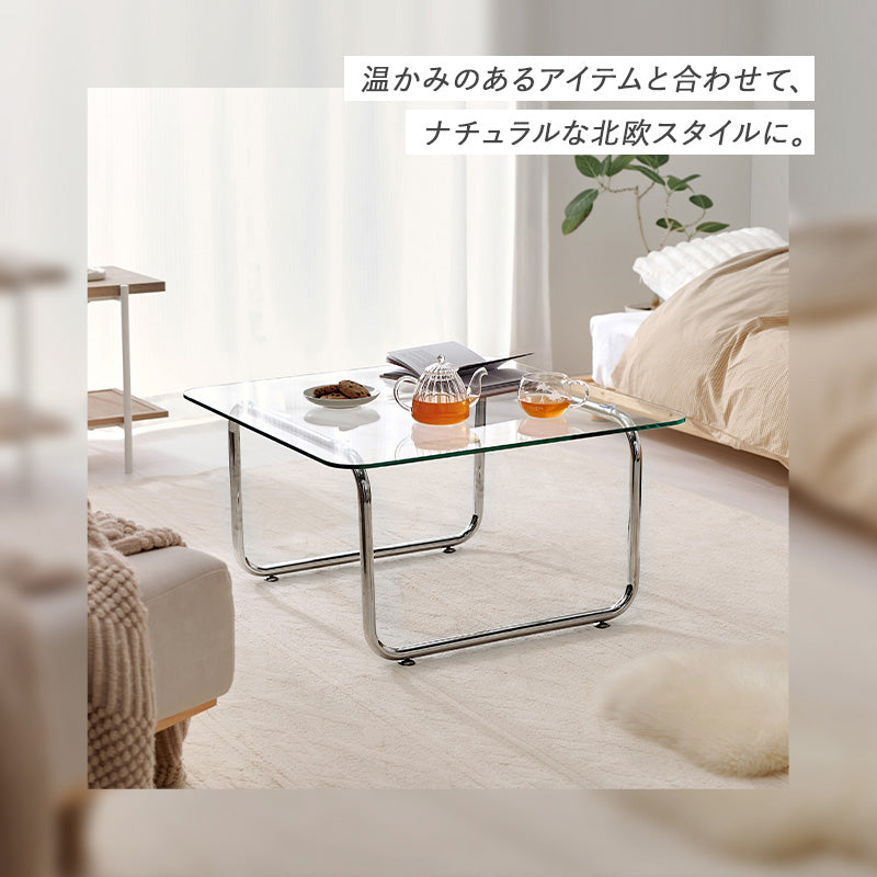 ガラステーブル 組立式 シンプル リビング ダイニング センター ロー 木製 北欧 おしゃれ モダン 一人暮らし 新生活 コンパクト 折りたたみ カフェ風 ナチュラル ホワイト ブラウン 幅広 省スペース 人気 おすすめ インテリア 一人用 大型 贈り物 送料無料