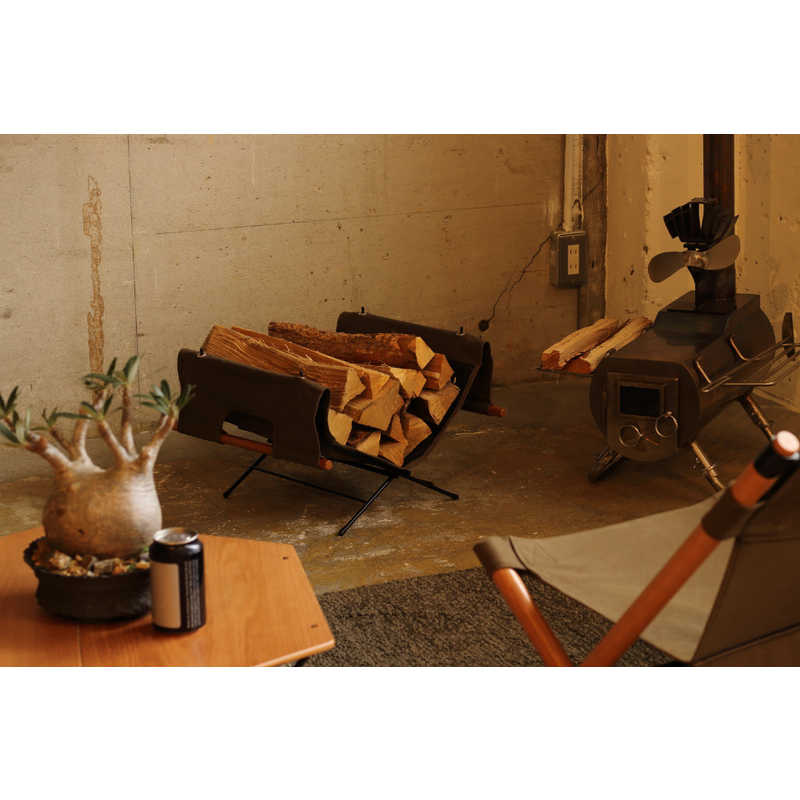 ログキャリー+スタンドセット アウトドア 幅430mm×奥行370mm×高さ325mm