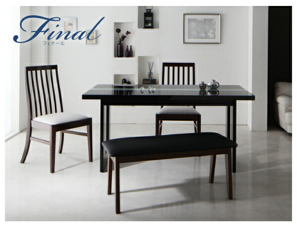 【新商品】組立設置付き シンプルモダンテイスト ハイバックチェア ダイニング final フィナール 5点セット(テーブル+チェア4脚) W150 送料無料